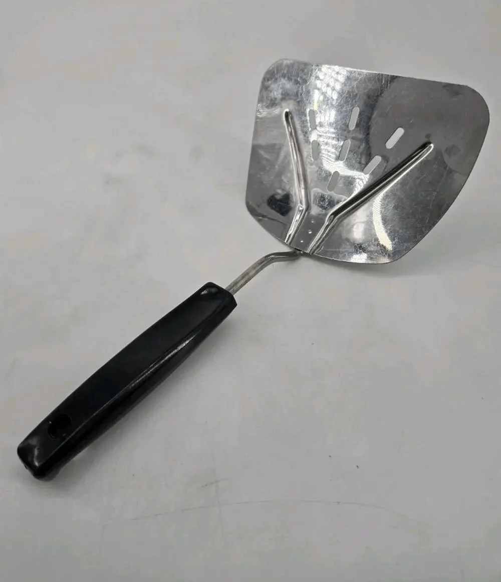 Foley Stainless MPLS Vintage Wide Slotted Spatula Curve Flipper Fish Turner